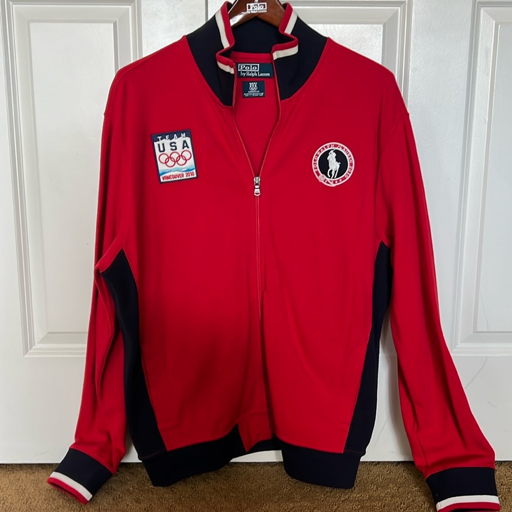 Polo Ralph Lauren Full Zip Jacket 2010 Vancouver Olympic Team USA L like new